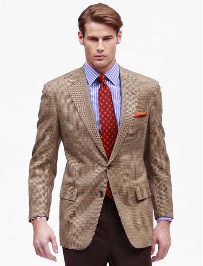 Year-round sport coat tailored from pure wool.  2-button, center vent.  Madison fit. 100% Bemberg lining. Dry clean. Imported.