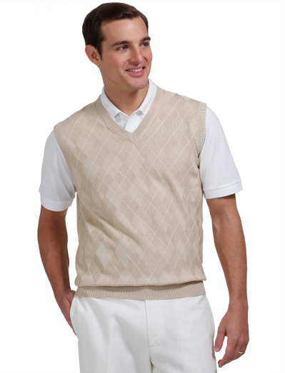 The perfect sweater for spring in a cotton and silk blend. Updated raker pattern. Lightweight and fully fashioned for a perfect fit. Dry clean. Imported.