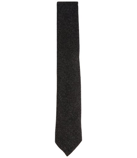 Pure thornproof wool. 2 1/4" width. Grosgrain trim at neck. Made in the USA.