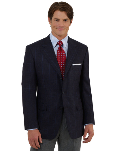 Wool and cashmere blend. 3-button, side vent. 100% Bemberg lining. Dry clean. Imported.
