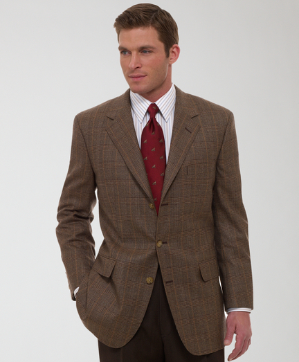 Pure Saxxon wool woven in the USA exclusively for Brooks Brothers. Fabric offers performance with the feel of cashmere. Three-button, side vents. Madison fit. Sport coat comes with unfinished sleeves and unattached buttons that can be made functional. Dry clean. Made in the USA.