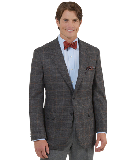 Pure Saxxon wool woven in the USA exclusively for Brooks Brothers. Fabric offers performance with the feel of cashmere. 2-button, center vent. Madison fit. Dry clean. Made in the USA.