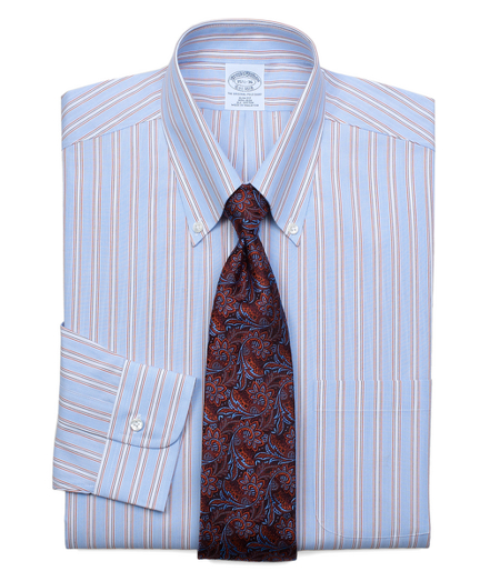 Pure cotton broadcloth made with pucker-free seams and specially treated to remain virtually wrinkle-free. The original Polo� button-down collar. Signature shirring at barrel cuffs. Center back pleat. Left chest pocket. Machine wash. Imported. Also available in Traditional fit.
