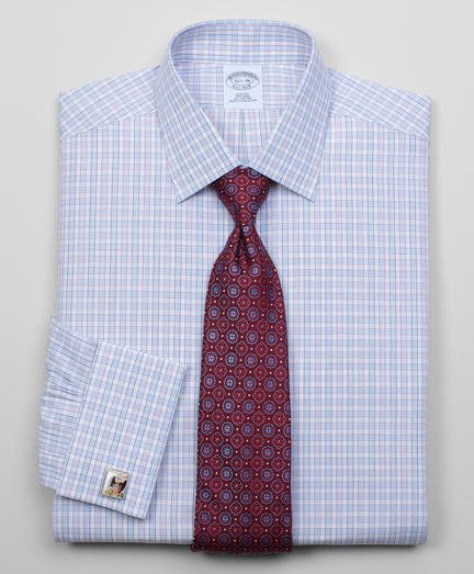 Pure cotton broadcloth made with pucker-free seams and specially treated to remain virtually wrinkle-free. Ainsley collar. Signature shirring at French cuffs. Center back pleat. Machine wash. Imported. Also available in Traditional fit. Cuff links not included.