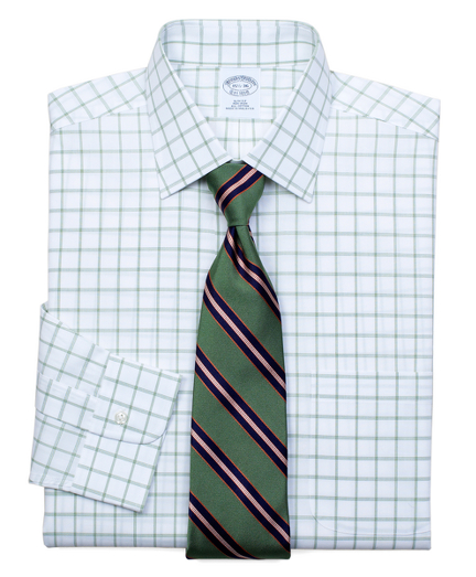 Pure cotton broadcloth made with pucker-free seams and specially treated to remain virtually wrinkle-free. Ainsley collar. Signature shirring at barrel cuffs. Center back pleat. Left chest pocket. Machine wash. Imported. Also available in Traditional fit.