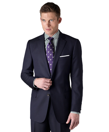 Inspired by our archives, the 1818 Fitzgerald suit is distinguished by narrow lapels, higher armholes and trimmer fitting plain-front trousers. It is truly a statement of elegance and refinement. Tailored from pure wool woven in the Italy. Two-button. Center vent. Dry clean only. Made in Italy.