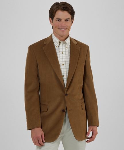Pure Italian cotton. 2-button, center vent. Madison fit. Internal piping and pick stitch on lining. Dry clean. Imported.