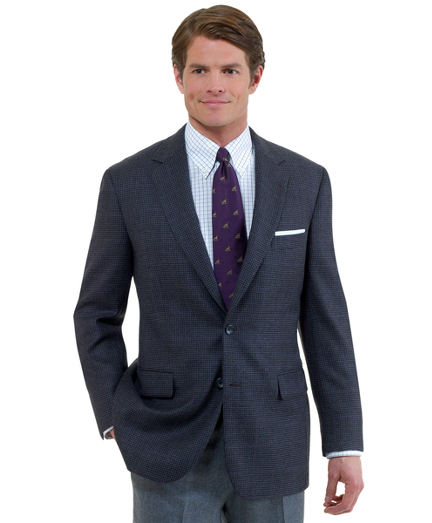Pure wool woven in Italy. 2-button, center vent. 100% Bemberg lining. Madison fit. Dry clean. Imported.