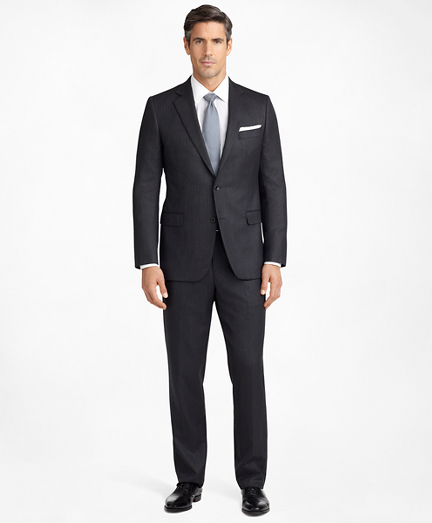 Madison Fit Saxxon Wool Herringbone 1818 Suit
