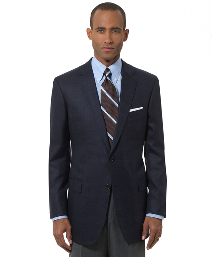 Wool and silk blend woven in Italy. Fitzgerald fit which is distinguished by narrow lapels and higher armholes. Two-button, center vent. Winged lining. Full-canvas construction with unfinished sleeves and unattached buttons that can be made functional. Dry clean. Imported.