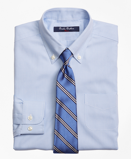 Pure cotton treated to resist wrinkles. Pucker-free seams look freshly pressed all day. Single-needle tailoring. Durable cross-stitched buttons. Pinpoint cotton with button-down collar and barrel cuffs. Machine wash. Imported.