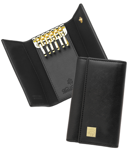 Distinguished accessories crafted in genuine leather from Florence, Italy. Imported.