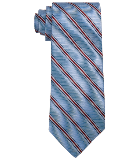Pure silk woven in England. Fabric is treated to repel liquids and stains. 3 1/2" width. Dry clean. Made in the USA.