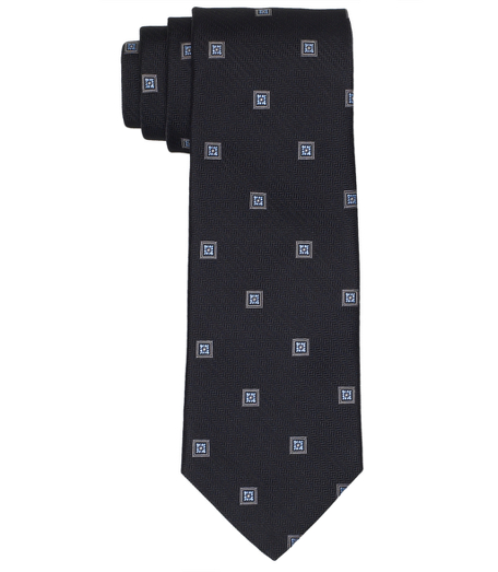 Pure silk woven in Italy. 3 1/2" width. Dry clean. Made in the USA.