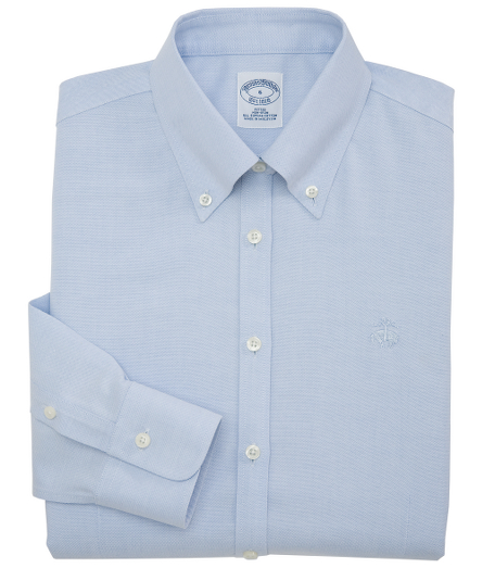 100% Supima� oxford dress shirt. Treated to remain virtually wrinkle-free. Fitted body. Front and back darts. Barrel cuffs. Traditional placket. Pucker-free seams. Signature shirring at cuffs. Updated lightweight oxford fabric. Tonal Golden Fleece embroidery. Machine wash. Imported.