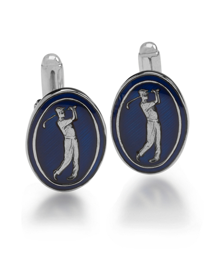 Enamel and a gold vermeil finish add a stylish vintage-inspired touch. T-backs. Made in the USA