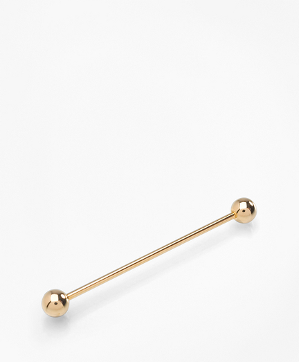Sterling silver, gold plated.  2 1/4".  Imported.