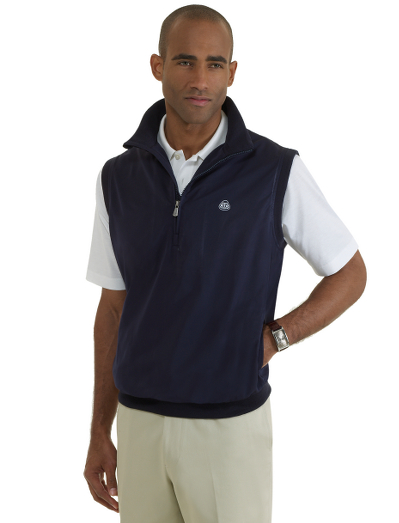 Lightweight polyester with mesh lining. Tipped rib for subtle detailing and Country Club logo printed at chest. Wind-resistant fabric makes this the perfect golf outerwear piece. Machine wash. Imported.