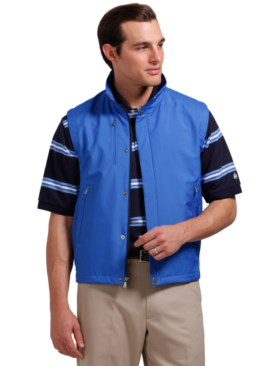 2-layer polyester for the highest performance. Partially lined with high performance mesh. Soft shell, full-zip vest. Machine wash. Imported.