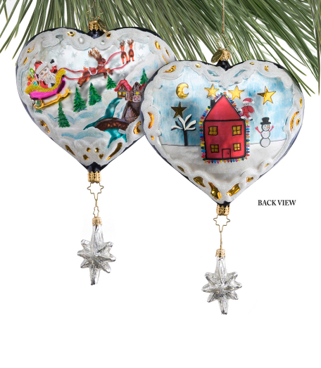 Handcrafted glass ornament designed exclusively for Brooks Brothers by artist Christopher Radko. 5 1/4" X 5 1/2". Brooks Brothers will donate 50% of the purchase price of this item throughout the holiday season to St. Jude Children's Research Hospital. Donations to St. Jude will be made on purchases of this product in the USA only.
