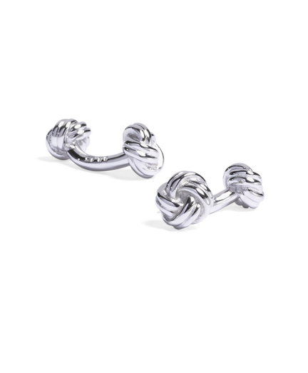Sterling Silver Knot Cuff Links