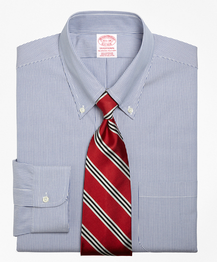 Our classic dress shirts in pure pinpoint cotton. Single-needle tailoring. Durable, cross-stitched buttons. Traditional fit. Barrel cuffs. Machine wash. Imported.