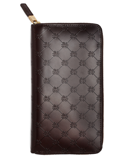 Golden Fleece Embossed Travel Wallet Brooks Brothers