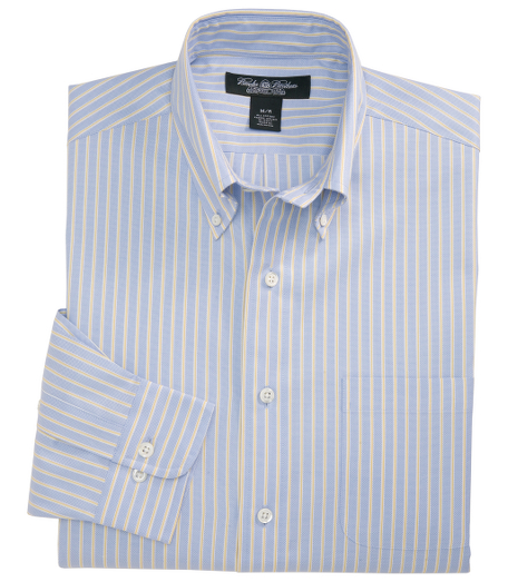 Pure cotton woven in Italy. The original Polo� button-down collar. Side gussets. Signature shirring at barrel cuffs. Left chest pocket. Mother-of-pearl buttons. Available in regular and long sleeve lengths. Machine wash. Imported.