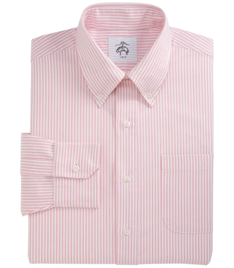 Cotton oxford. Mother-of-pearl buttons. Signature locker loop at neck. Machine wash. Made in the USA.