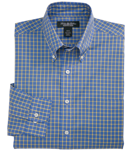 Pure cotton woven in Italy. The original Polo� button-down collar. Side gussets. Signature shirring at barrel cuffs. Left chest pocket. Mother-of-pearl buttons. Available in regular and long sleeve lengths. Machine wash. Imported.