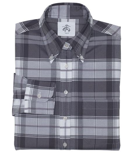 Pure Supima� cotton. Button-down collar. Side gussets. Signature locker loop at back neck. Mother-of-pearl buttons. Machine wash. Made in the USA.