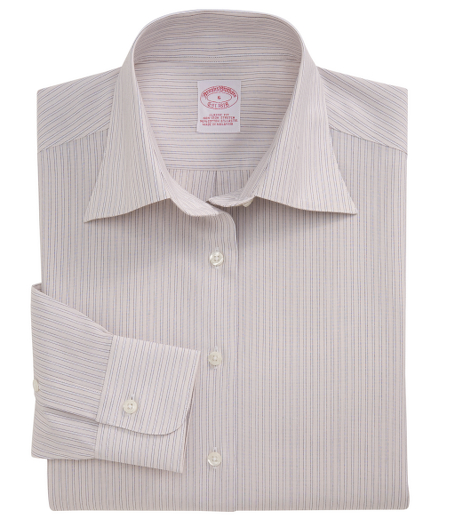 Our classic fit in pure cotton, specially treated to remain virtually wrinkle-free with a touch of  DOW XLA for stretch. French front. Pucker-free seams. Forward point collar. Shirred barrel cuffs. Center box pleat on back. Machine wash. Imported.