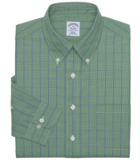 Pure cotton broadcloth. Made with pucker-free seams and treated to remain virtually wrinkle-free. The original Polo� button-down collar.  Left chest pocket. Superdurable stacked logo buttons. Center back pleat. Signature shirring at barrel cuffs. Machine wash. Imported. Also available in Traditional fit.