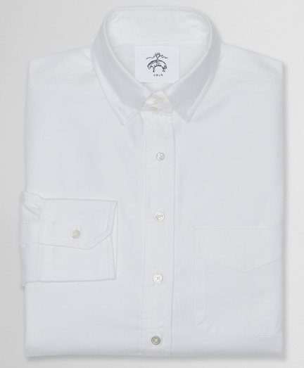 Pure Supima� cotton. Button-down collar. Side gussets. Signature locker loop at back neck. Mother-of-pearl buttons . Machine wash. Made in the USA.