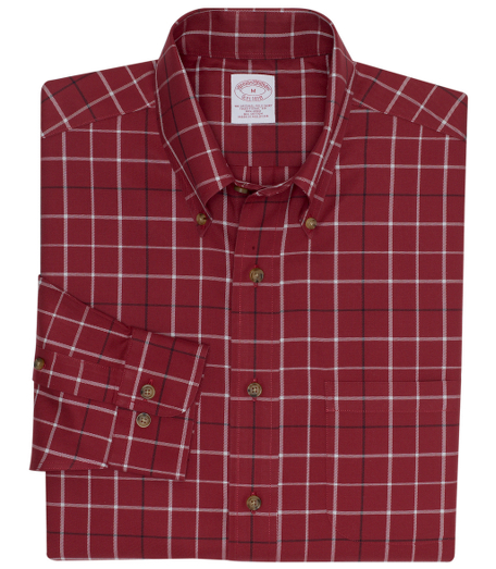 Pure cotton twill. Made with pucker-free seams and treated to remain virtually wrinkle-free. The original Polo� button-down collar. Superdurable faux horn  logo buttons. Signature shirring at barrel cuffs. Machine wash. Imported. Also available in Slim fit.