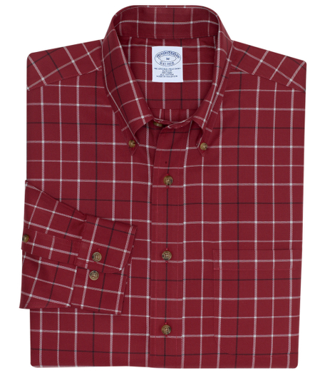 Pure cotton twill. Made with pucker-free seams and treated to remain virtually wrinkle-free. The original Polo� button-down collar. Superdurable faux horn logo buttons. Signature shirring at barrel cuffs. Machine wash. Imported. Also available in Traditional fit.