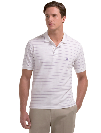 Knit from pure ultrafine 2-ply cotton for superior softness. Finished with our signature performance treatment to enhance shape retention and resistance to shrinking, fading, and pilling. Embroidered chest logo. Machine wash. Imported.