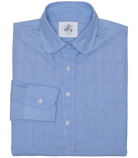 Pure cotton broadcloth. Side gussets. Signature locker loop at back. Mother-of-pearl-buttons. Machine wash. Made in the USA.