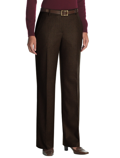Petite Caroline Wool Fit Flannel Trouser