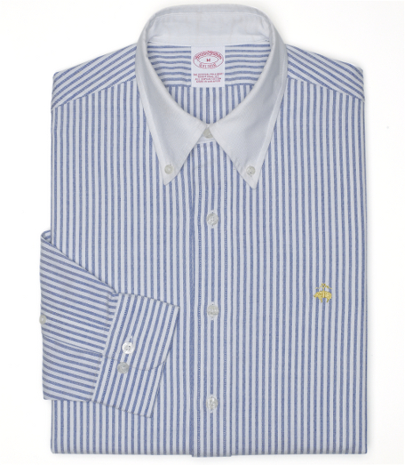 Pure lightweight Supima� oxford.  Garment washed for added softness. White original Polo� button-down collar. Golden Fleece� embroidered logo. Superdurable stacked logo buttons. Center back pleat. Signature shirring at barrel cuffs. Machine wash. Imported. Also available in Extra Slim fit.