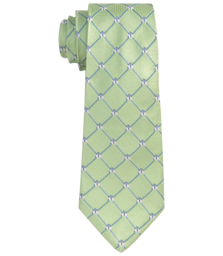 Made in the USA of 100% pure silk woven in Italy. Dry clean.