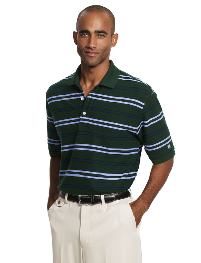Perfect polo for on the course or off. Knit from pure ultrafine 3-ply cotton for superior softness.Finished with our signature performance treatment to enhance shape retention and resistance to shrinking, fading, and pilling. Machine wash. Imported.