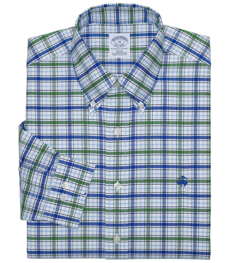 Lightweight oxford woven in all natural pima cotton. Made with pucker-free seams and treated to remain virtually wrinkle-free. The original Polo� button-down collar. Front center placket. Superdurable logo buttons. Signature shirring at barrel cuffs. Machine wash. Imported. Also available in Traditional fit.