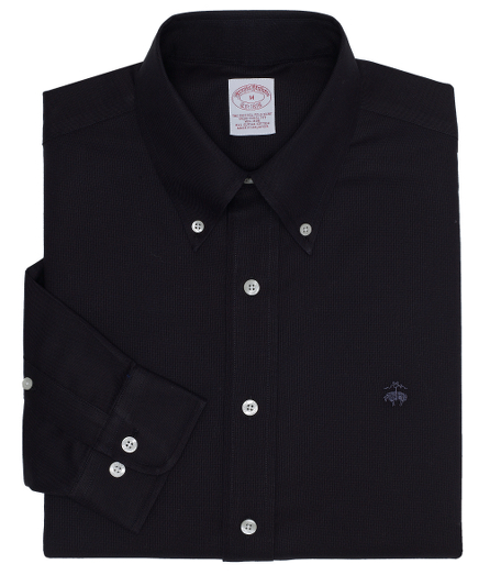 Pure lightweight Suprima� oxford. Made with pucker-free seams and treated to remain virtually wrinkle-free. The original Polo� button-down collar. Superdurable logo buttons.  Center back pleat and signature shirring at barrel cuffs. Machine wash. Imported. Also available in Slim fit.