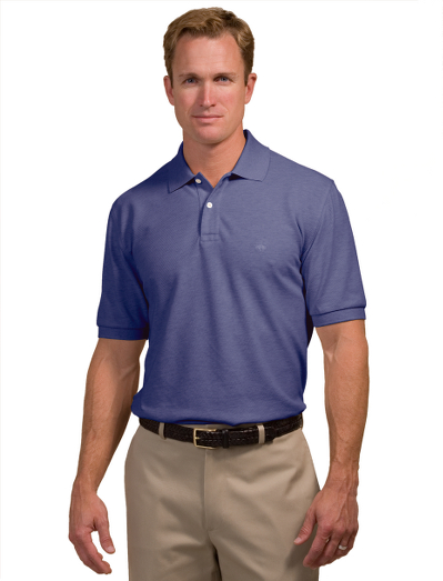 Our classic short sleeve polo shirt knitted in pure 2-ply cotton piqu� for superior softness. A performance finish enhances shape retention and resistance to shrinking, fading and pilling. Embroidered chest logo. Side vents. Machine wash. Imported