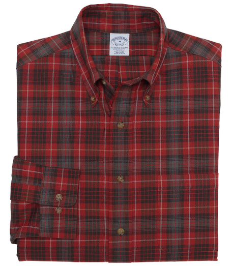Cotton and wool blend.  The original Polo� button-down collar. Superdurable faux horn logo buttons.Signature shirring at barrel cuffs. Machine wash. Imported. Also available in Traditional fit.