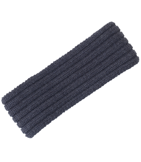 Rib knit in pure merino wool. Treated with a water-repellent Teflon finish to keep you warm and dry. 3" width.  Dry clean. Imported.