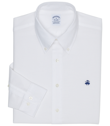 Pure lightweight Supima� oxford. Garment washed for added softness. 2" slimmer in the chest and waist than our slim fit sport shirts. White original Polo� button-down collar. Golden Fleece� embroidered logo. Superdurable stacked logo buttons. Center back pleat. Signature shirring at barrel cuffs. Machine wash. Imported. Also available in Traditional fit.
