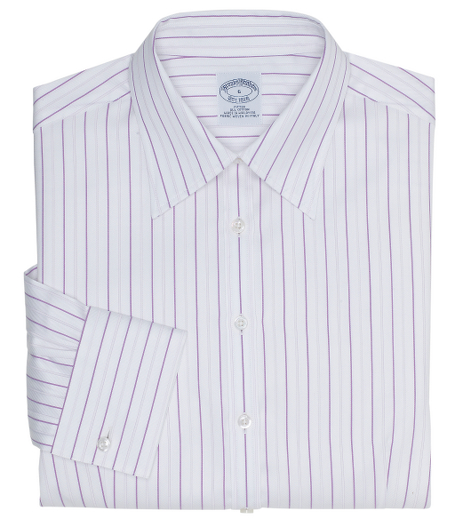 Pure cotton woven in Italy. Fitted silhouette, slightly tailored for a slimmer appearance. Front and back darts. Traditional placket. Forward point collar and double-button French cuffs. Machine wash. Imported.