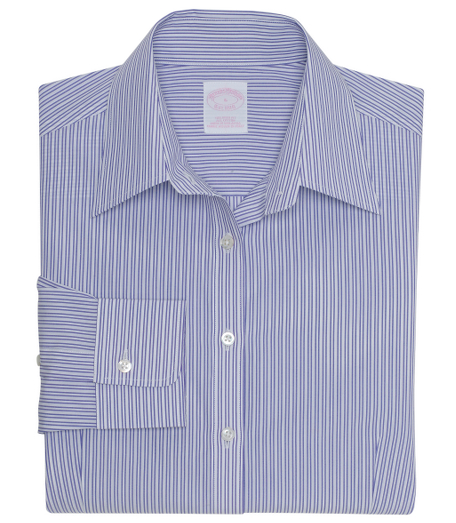 Pure cotton woven in Italy. Tailored fit, our slimmest silhouette. Forward point collar with barrel cuffs. Traditional placket. Mother-of-pearl buttons. Shirring at cuffs. Front and back darts. MAchine wash. Imported.